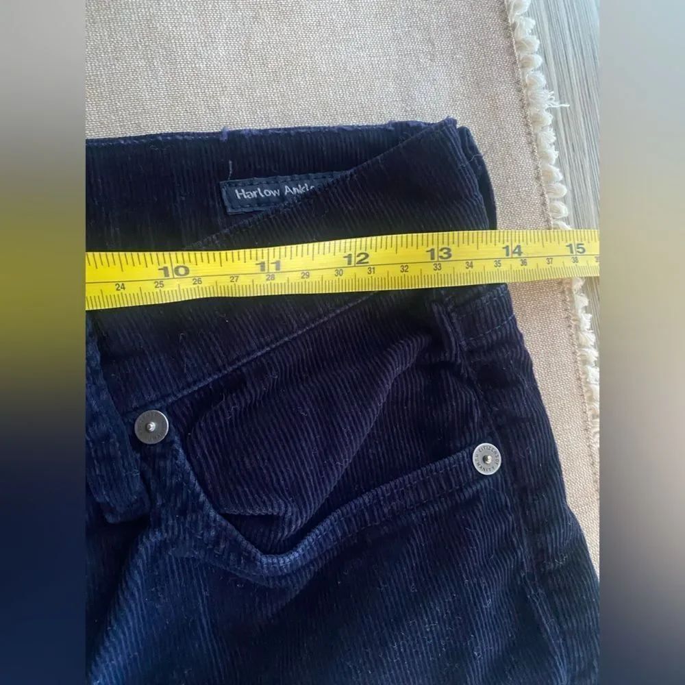 Citizens of Humanity Jeans Womens Navy Harlow Ankle Mid Rise Slim Corduroy Sz 26 - Picture 11 of 13